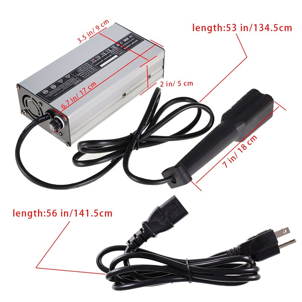 48V 6A Battery Charger 3 Pin Golf Cart For Yamaha Drive G29 2007-Up