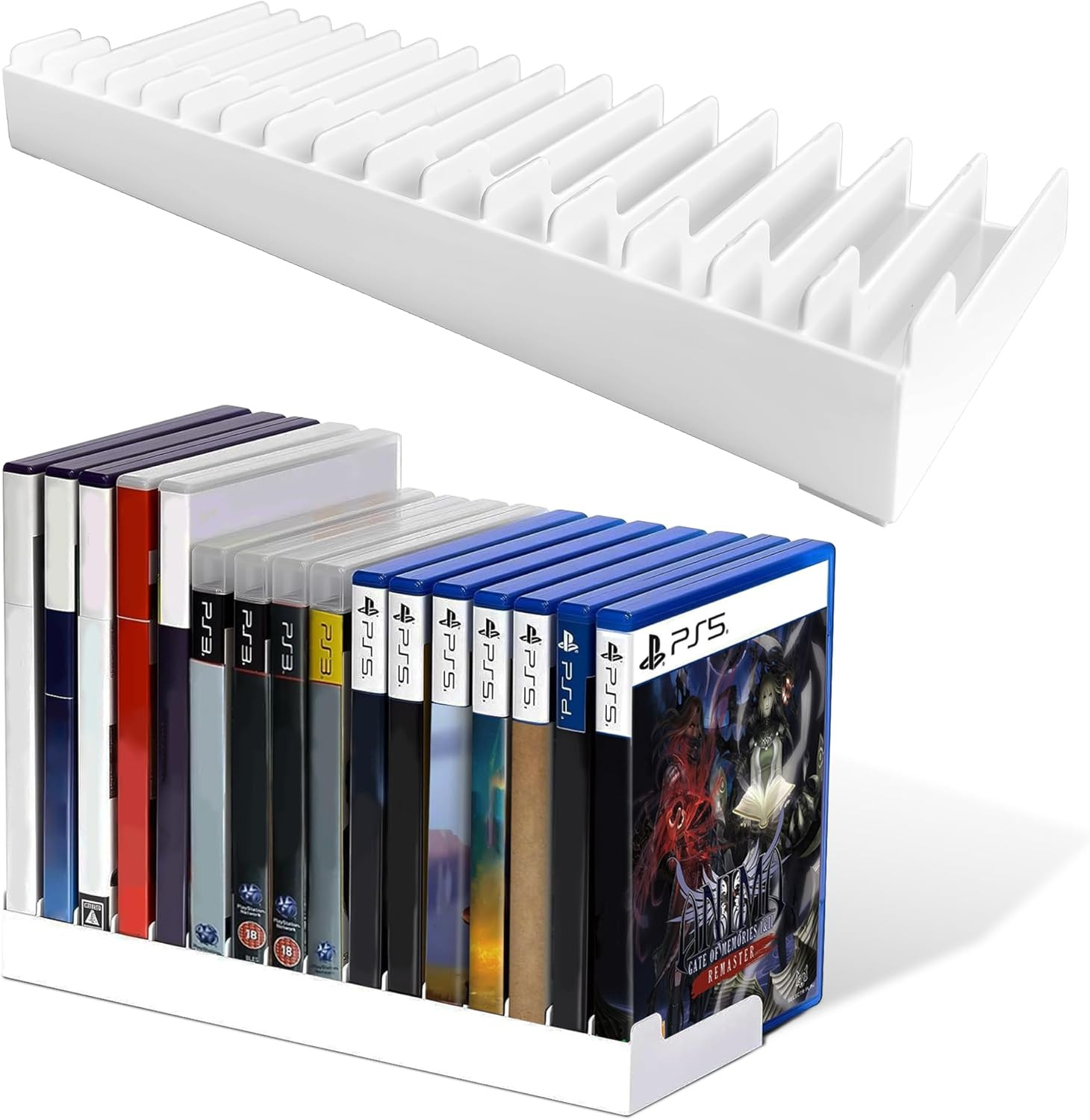 2 Pack Video Game Storage Holder for Ps5/Ps4/Ps3/Ps2/Xbox One/Xbox 360/Xbox Seri
