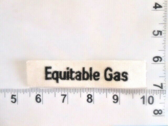 Vintage Equitable Gas Logo Patch EG Peoples Natural Pennsylvania Kentucky PA KY