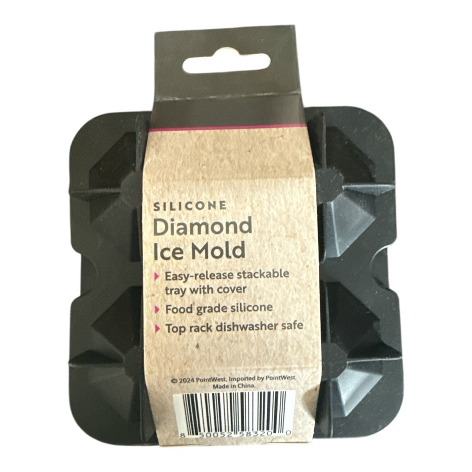 Silicone Diamond Ice Cube Mold Flexwell brand NEW