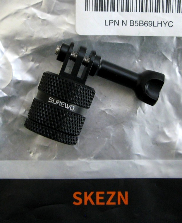 Skezn Surewo Tripod Camera Mount Adapter Threaded Black Aluminum