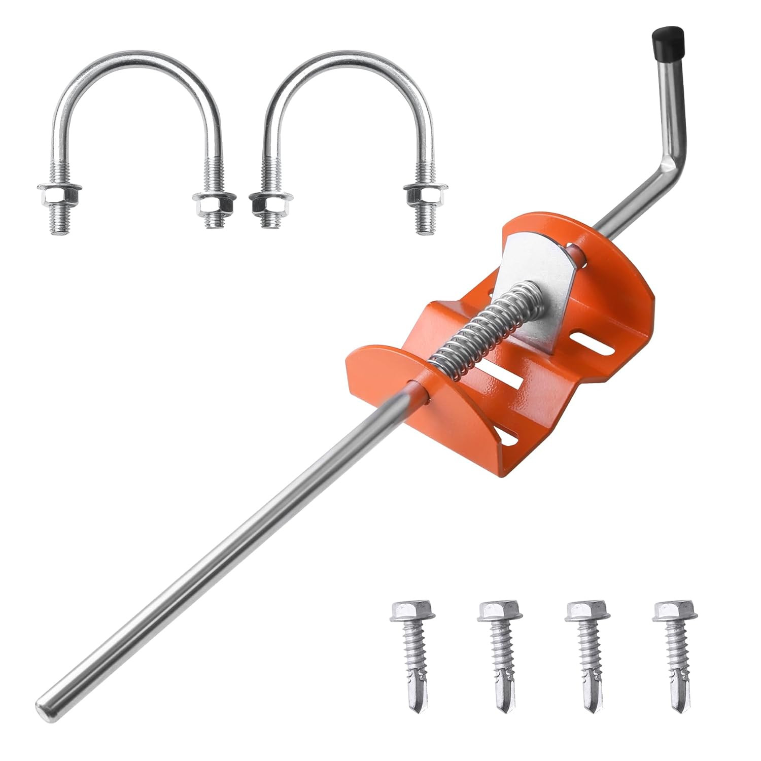 Farm Gate Anchor Cane Bolt 18 In, Heavy Duty Gate Drop Rod Metal Gates Stopper f