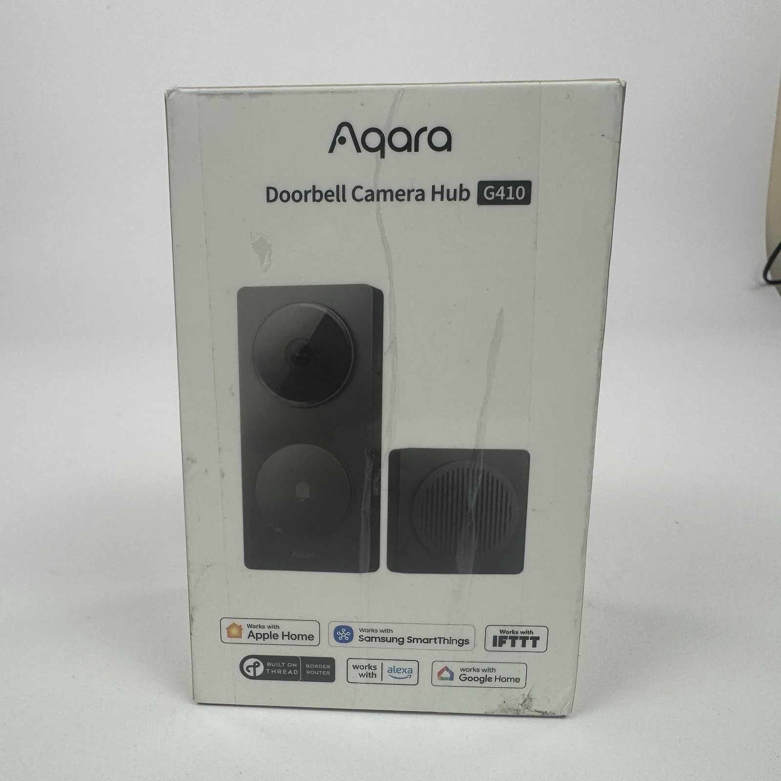 Aqara G410 Smart Video Doorbell Kit, Black Matte, Face Recognition, ZigBee