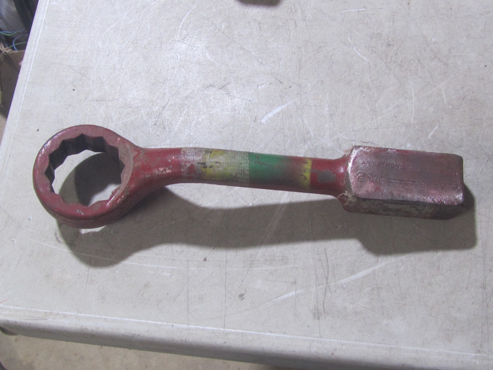 ARMSTRONG 33-070 HAMMER STRIKING FACE 2-3/16" OFFSET BOX WRENCH 12 POINT