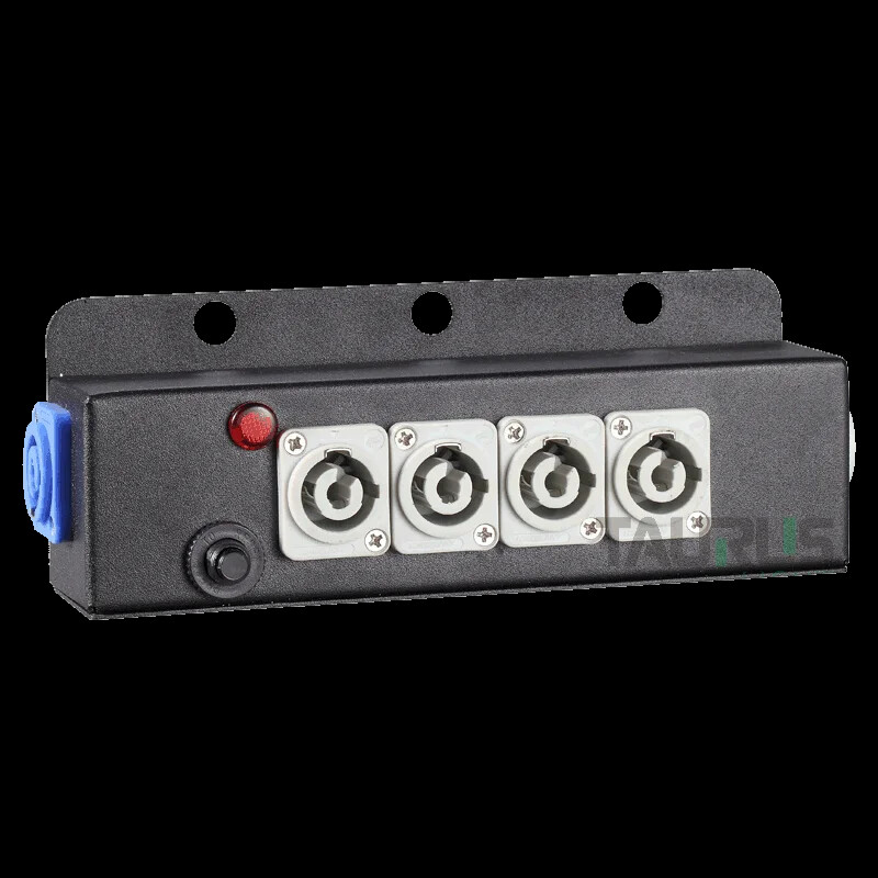 Stage Equipment 4 Powercon Output Box 20A Distribution Power Box
