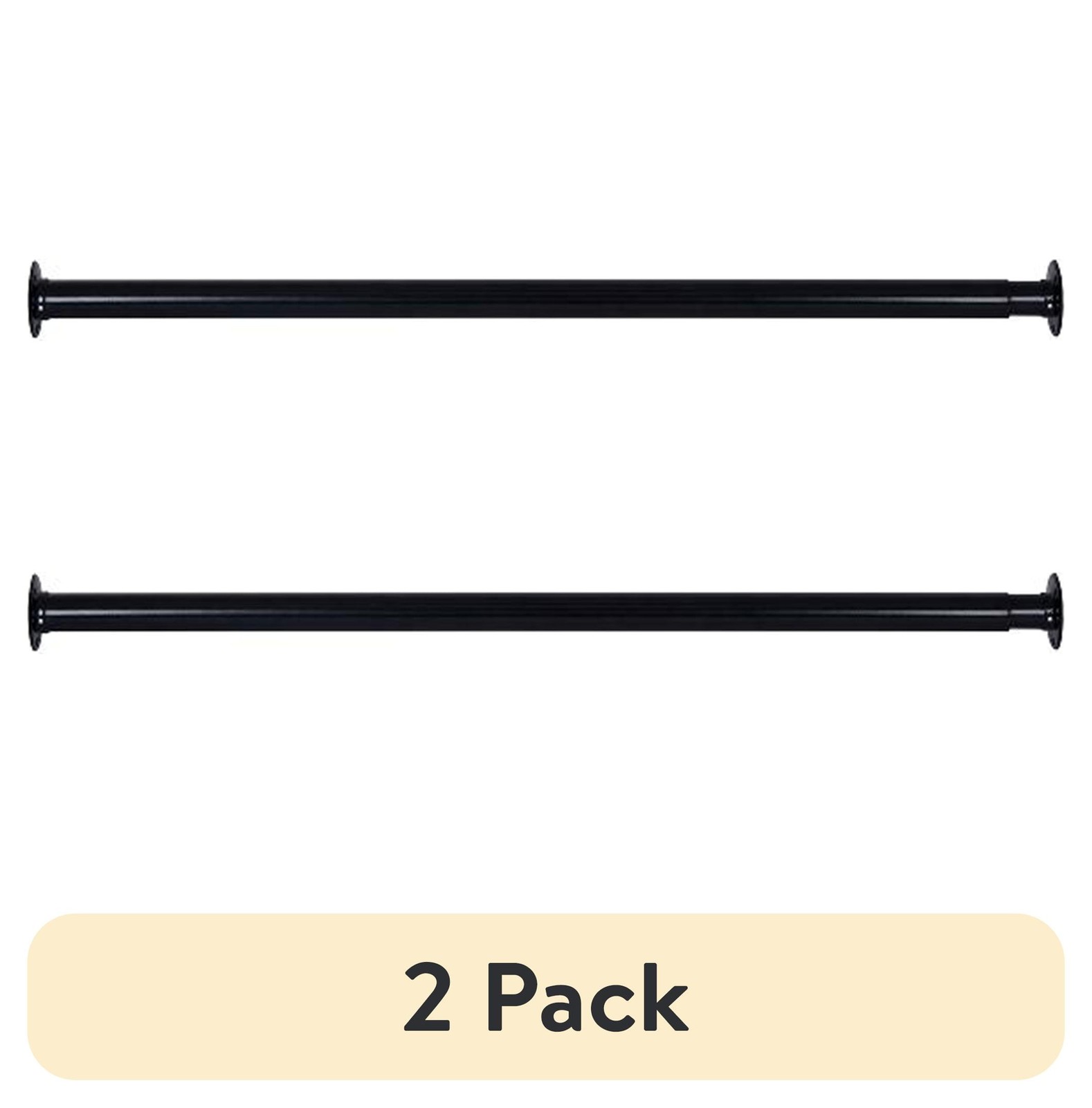 Better Homes & Gardens 33–60" Steel Adjustable Closet Rod for Adult, Black