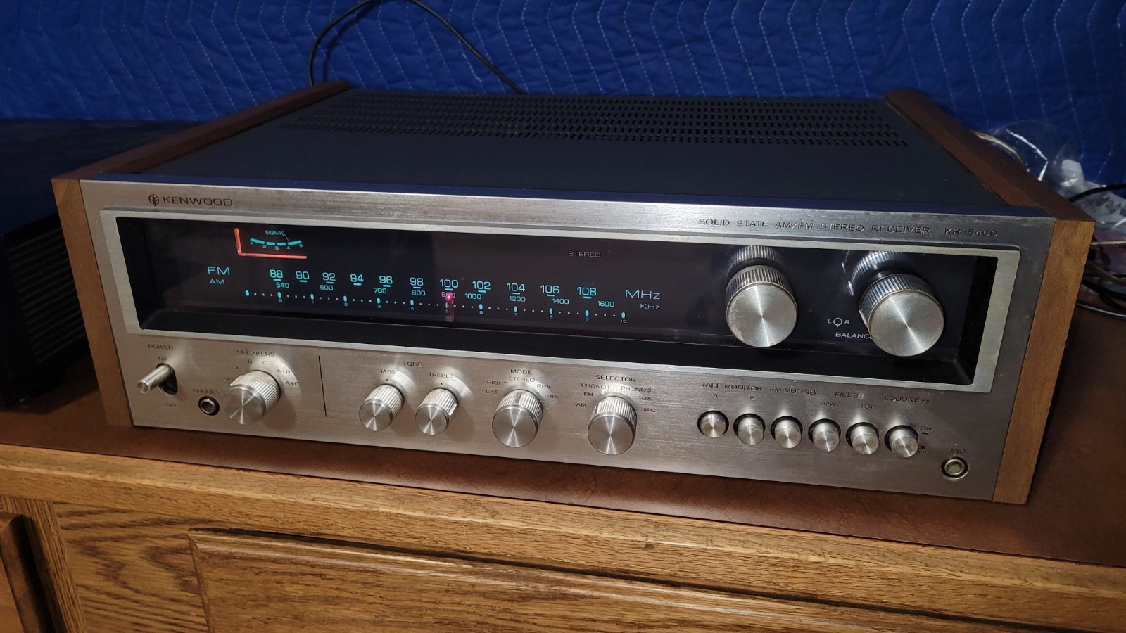 1974 Kenwood KR 5400 receiver/one owner/working