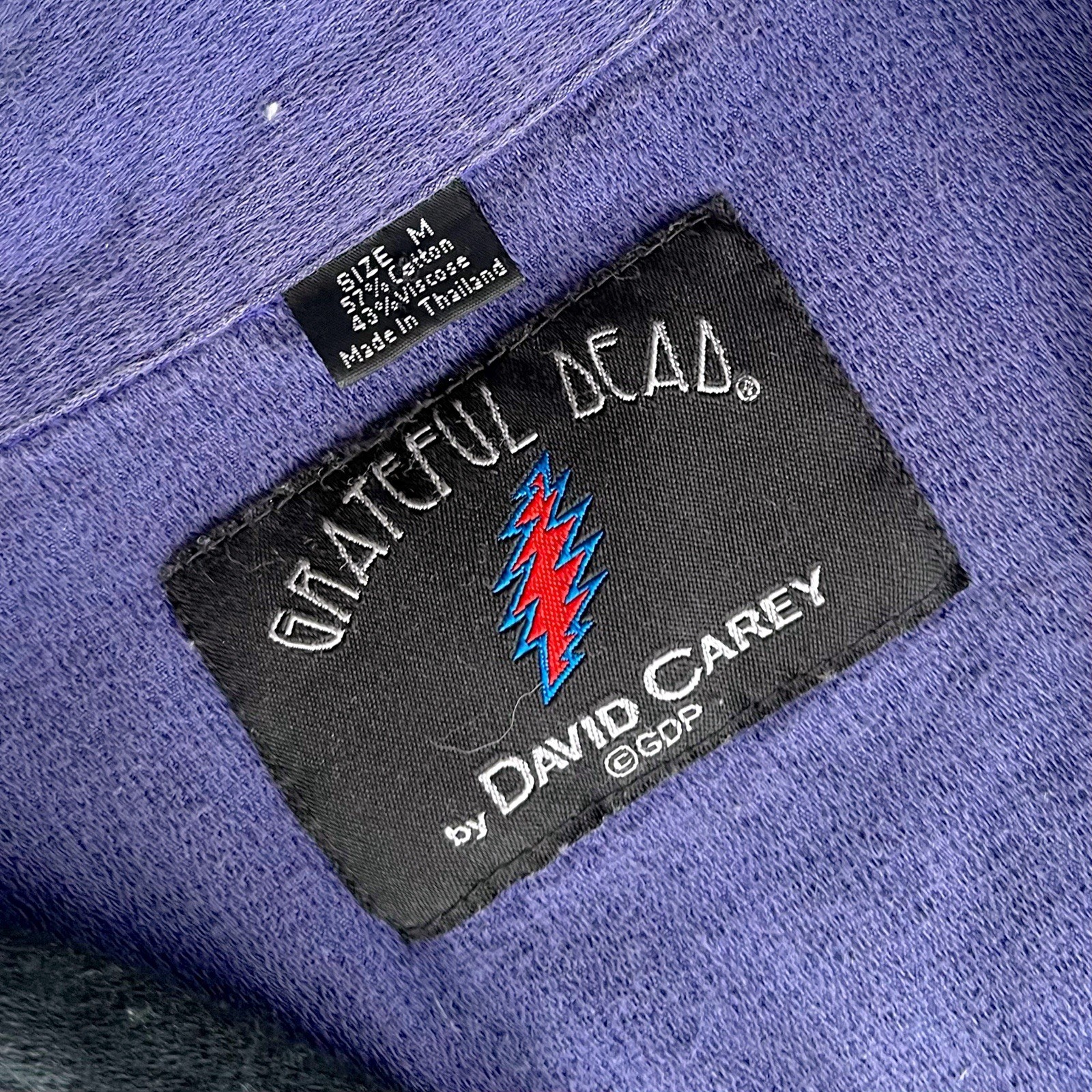 Rare Grateful Dead by David Carey Button Down - Size Medium