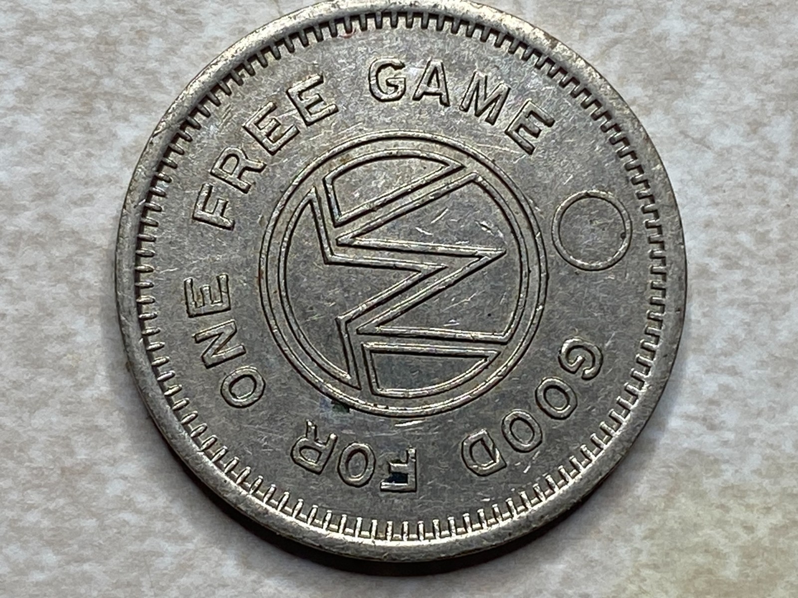 M or W free Game Arcade Token T8820