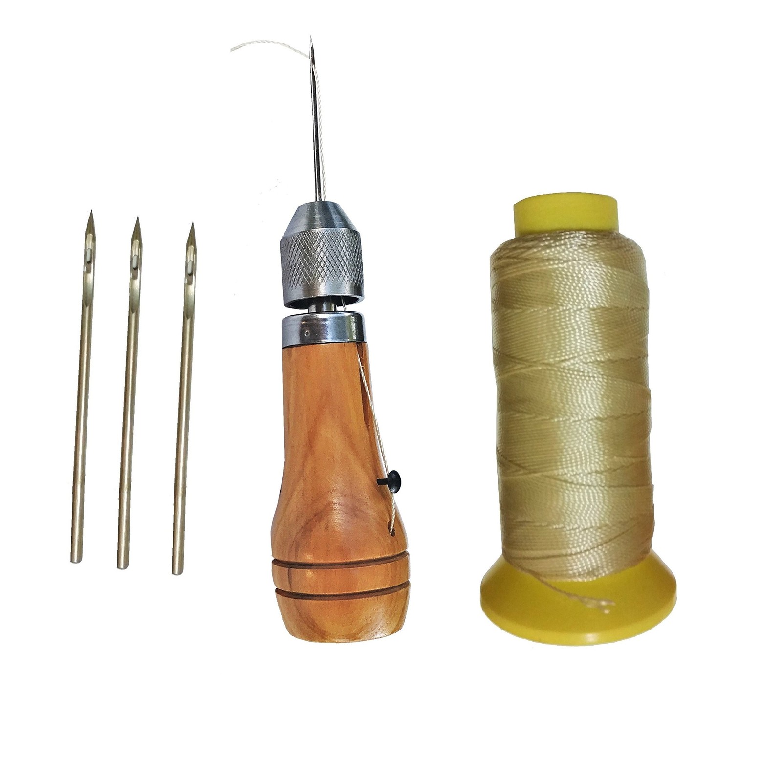 Swift Stitch Hand Sewing Awl Kit Leather Canvas Repair Saddles Coat Seat (Non...