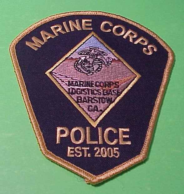 U.S. MARINE CORPS BARSTOW CALIFORNIA   5"  LOGISTICS BASE  SHOULDER PATCH