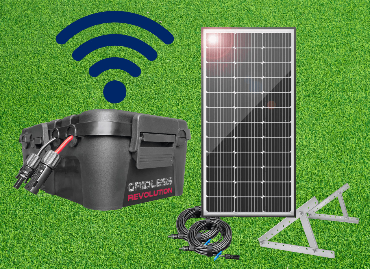 Solar Hub: Weatherproof Solar Generator with 24/7 Internet Access Via Integrated