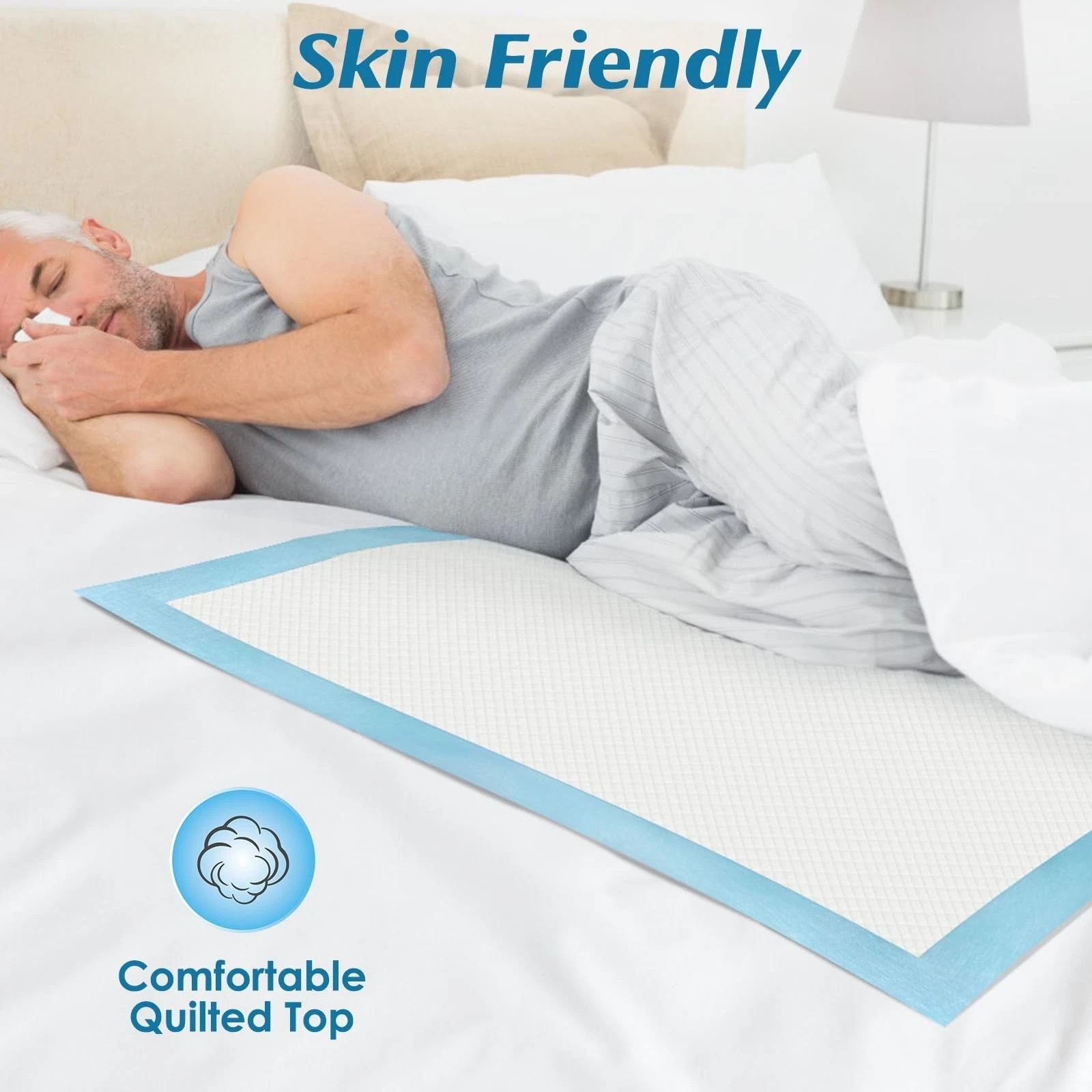 50 Count 36" x 36" Super Absorbency Disposable Underpads - Leakproof Quick Dr...