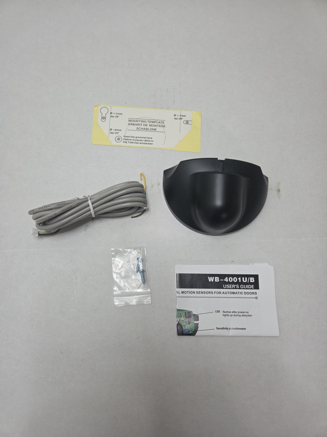 Automatic Door Motion Sensor Request to Exit PIR, 12-24V Microwave Autodoor Sens