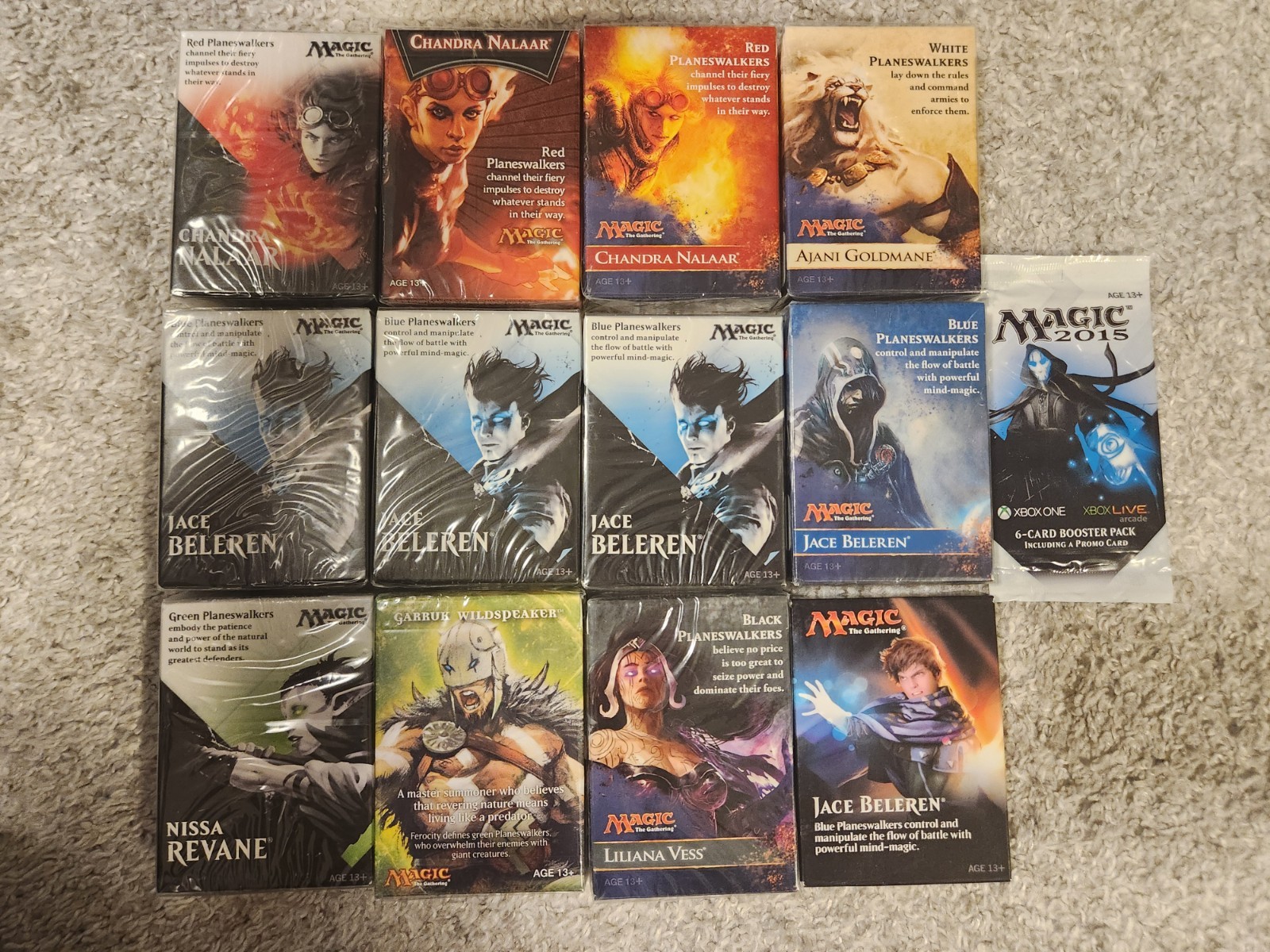 Various Magic the Gathering Convention PAX Promo Decks - 12 Decks + Booster