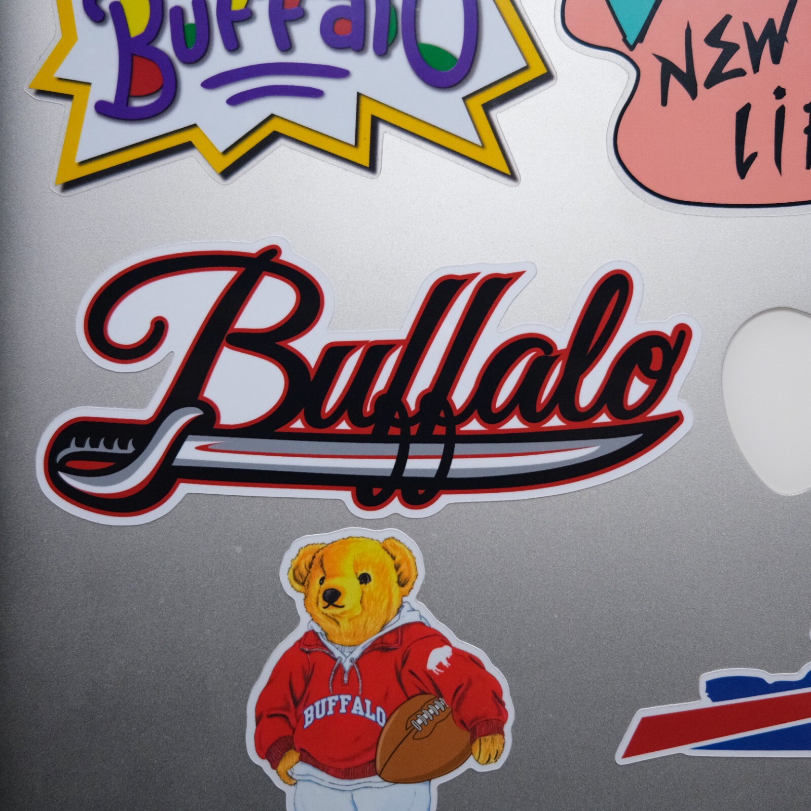 Buffalo Sabres Goathead Sword Die Cut Vinyl Stickers for Hydro Flask Car Bumper