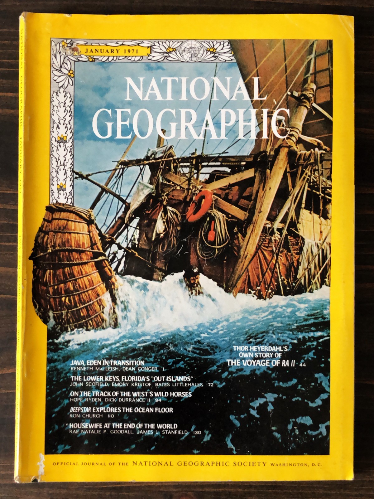 1971 National Geographic Magazine - January