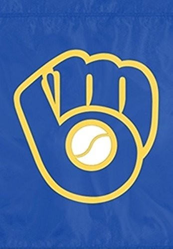 Milwaukee Brewers Premium Garden Flag Banner, 12.5x18 Inch, Embroidered...
