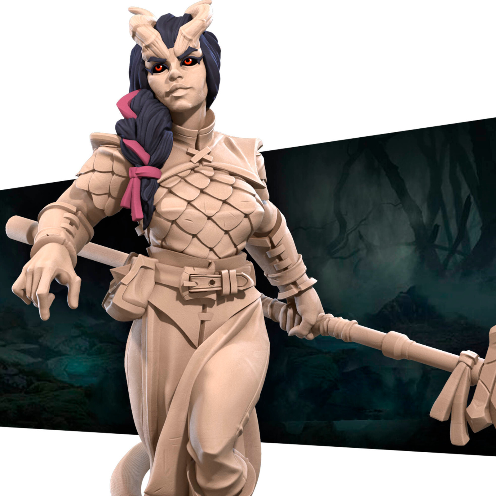 Tiefling Hero - Fighter  - Bite the Bullet - Dungeons and Dragons