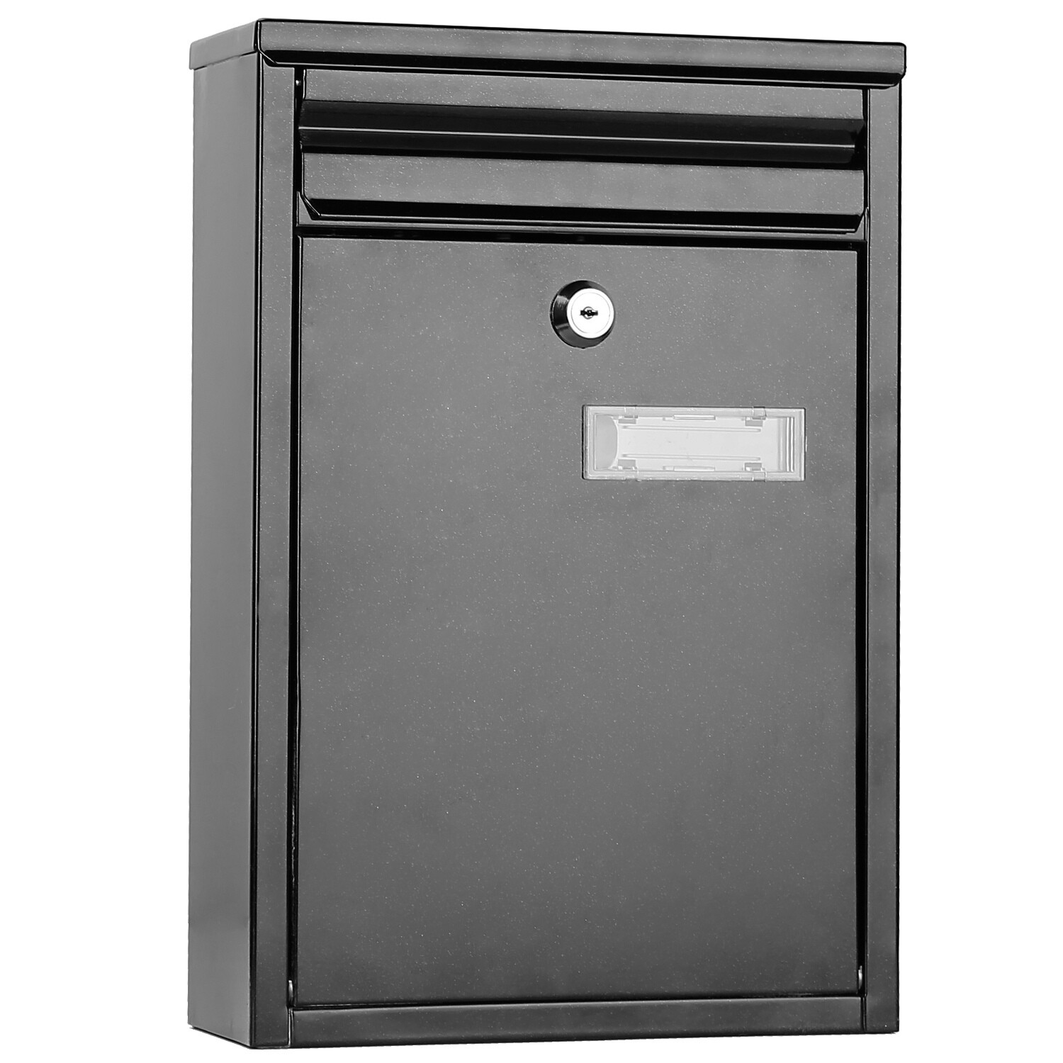Locking Mailboxes Wall Mounted Key Lock Drop Mail Box Steel Rust-proof Post Box