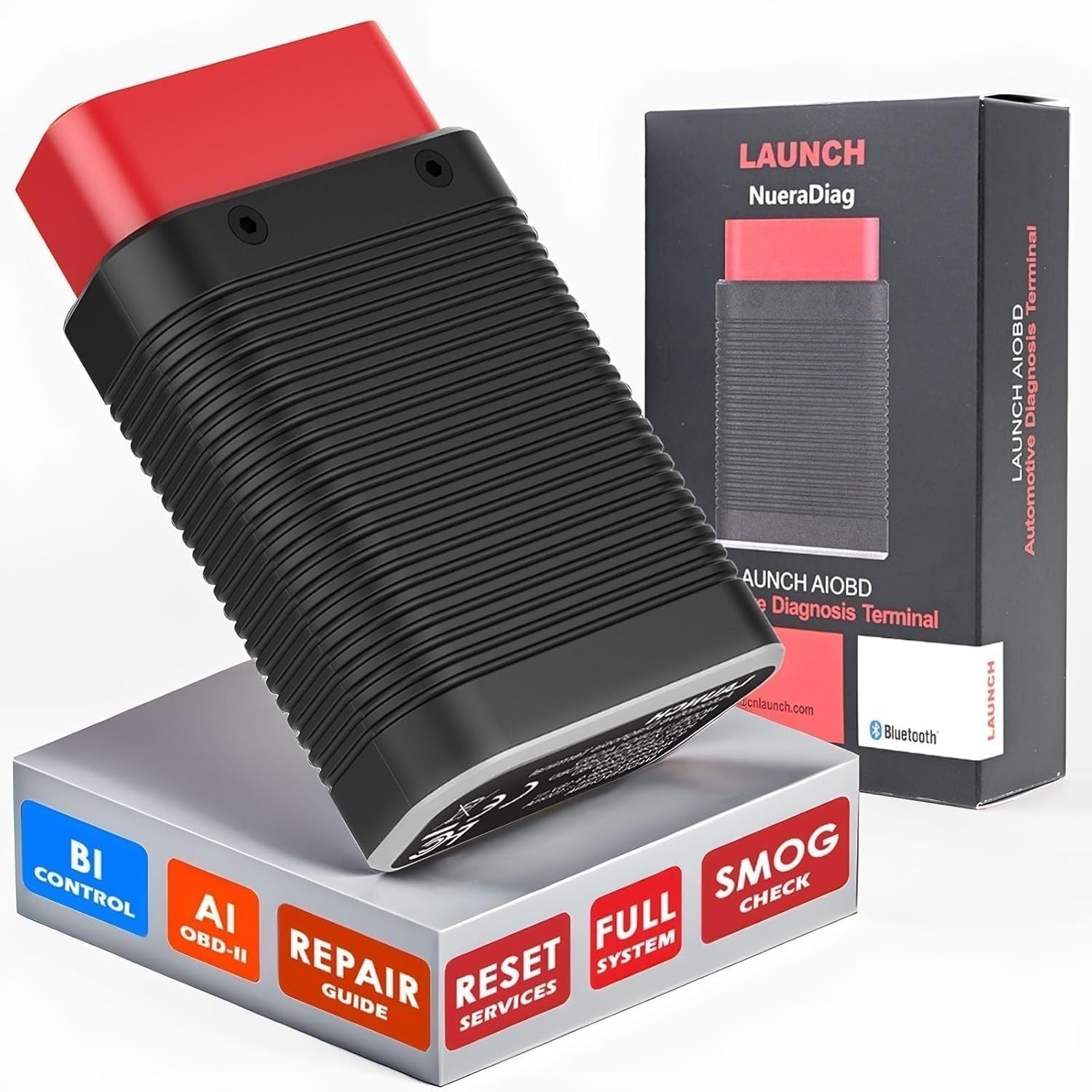 *LAUNCH AIOBD Car Diagnostic Tool Full System Bluetooth OBD2 Code Reader Scanner