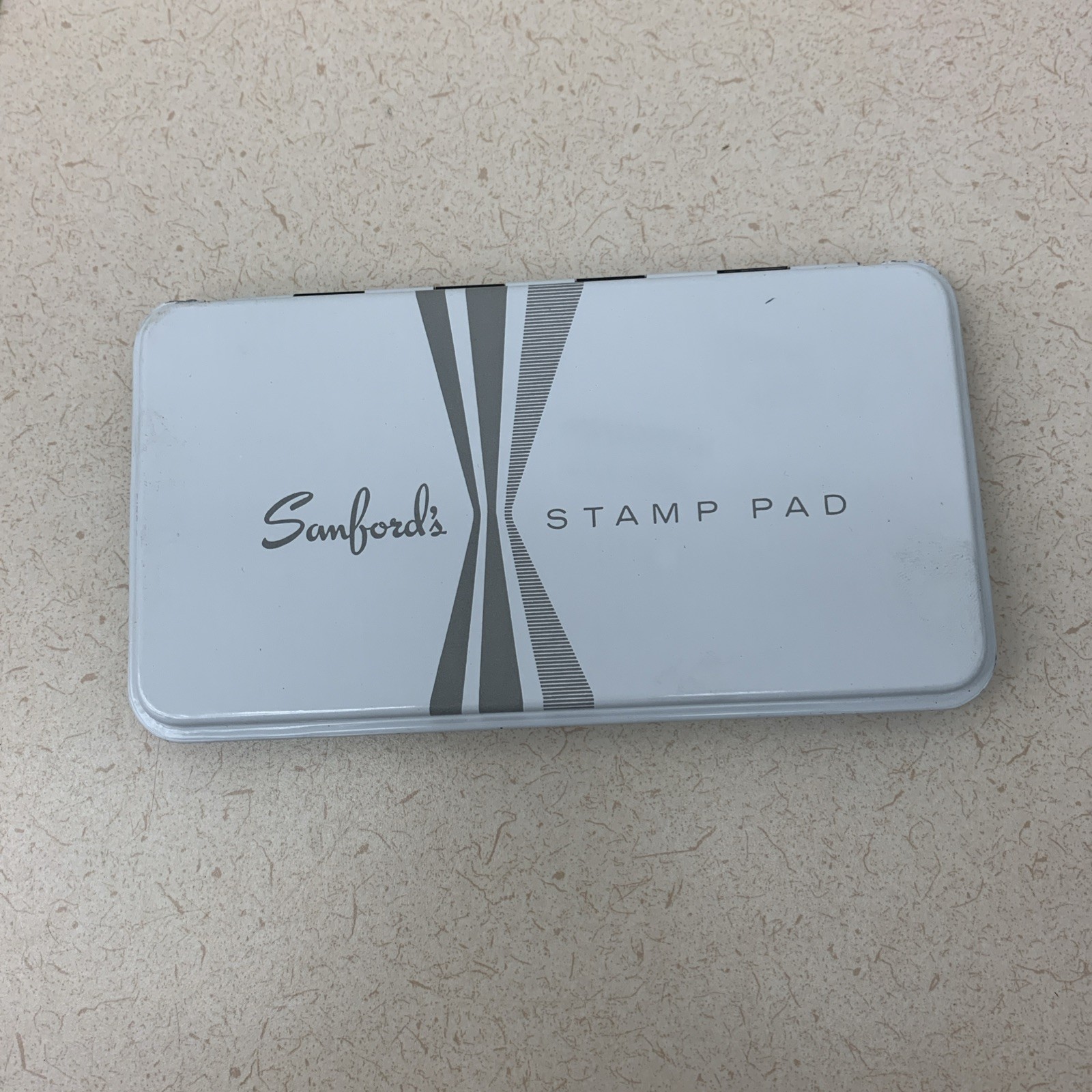 Sanford Cellular Foam Stamp Pad Metal Tin NOS