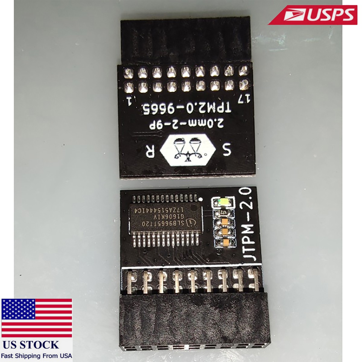 TPM TPM2.0 Module ASRock Chip TPM 18-1 Pin Security Module Win11 For Infineon