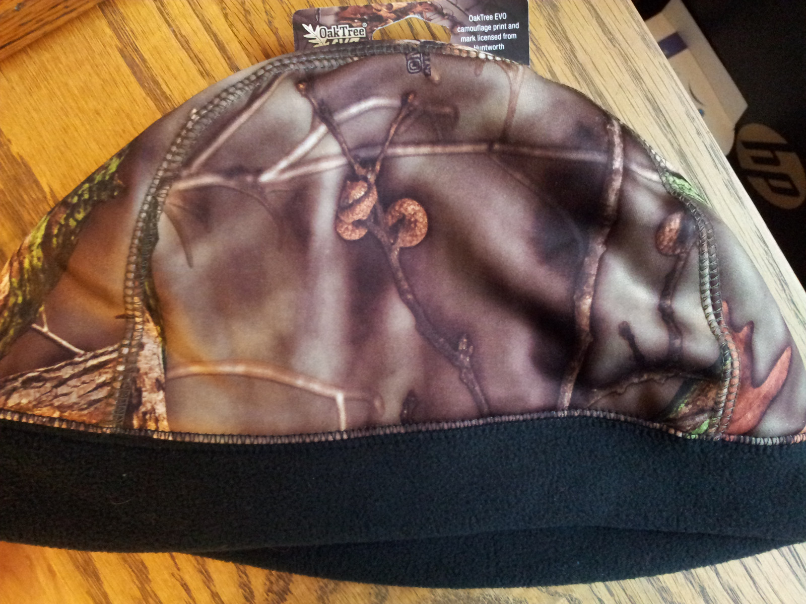 Hunting Beanie Mens One Size Camouflage Oak Tree Photo Water Repellent Tek Gear