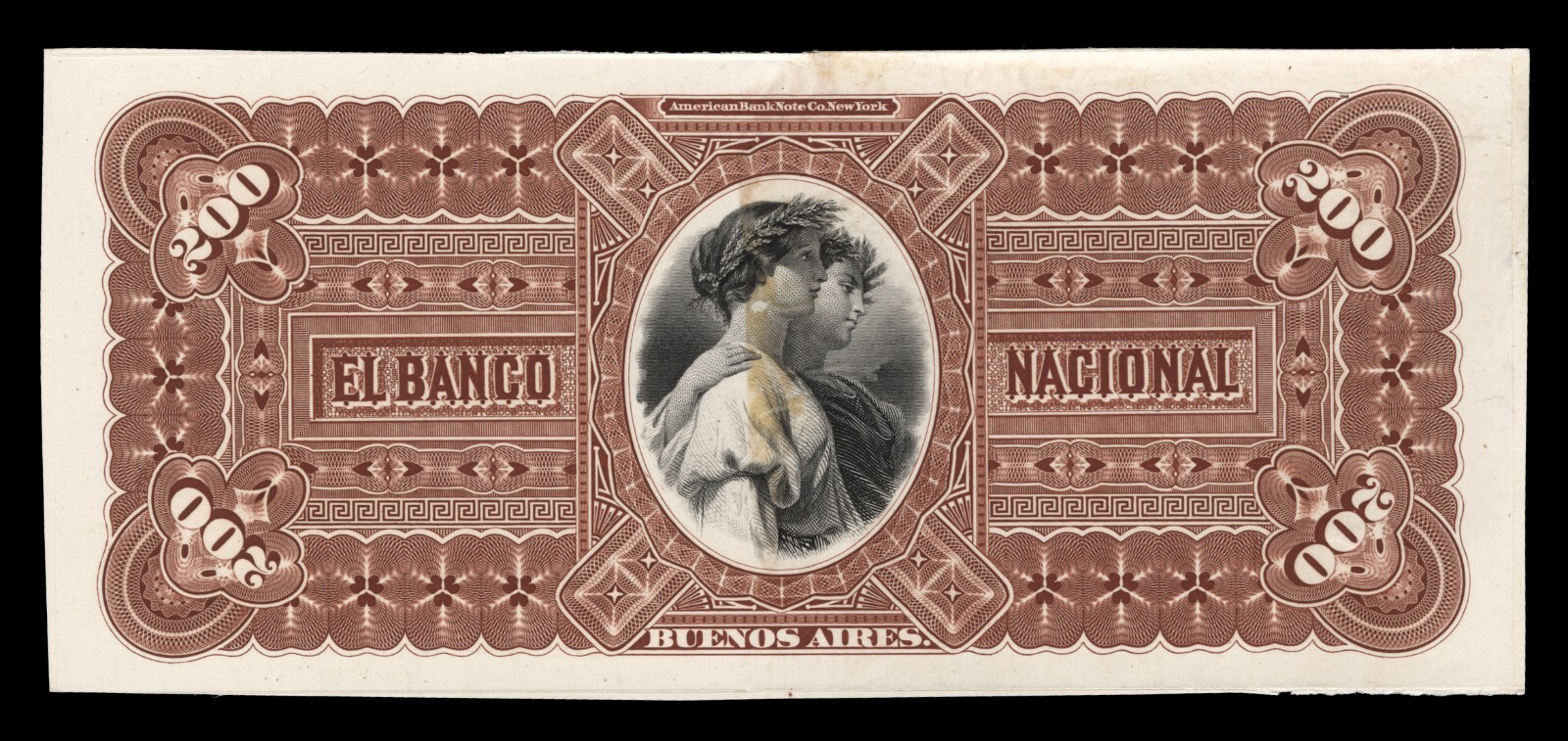 Argentina Proof Banknote Back PS683