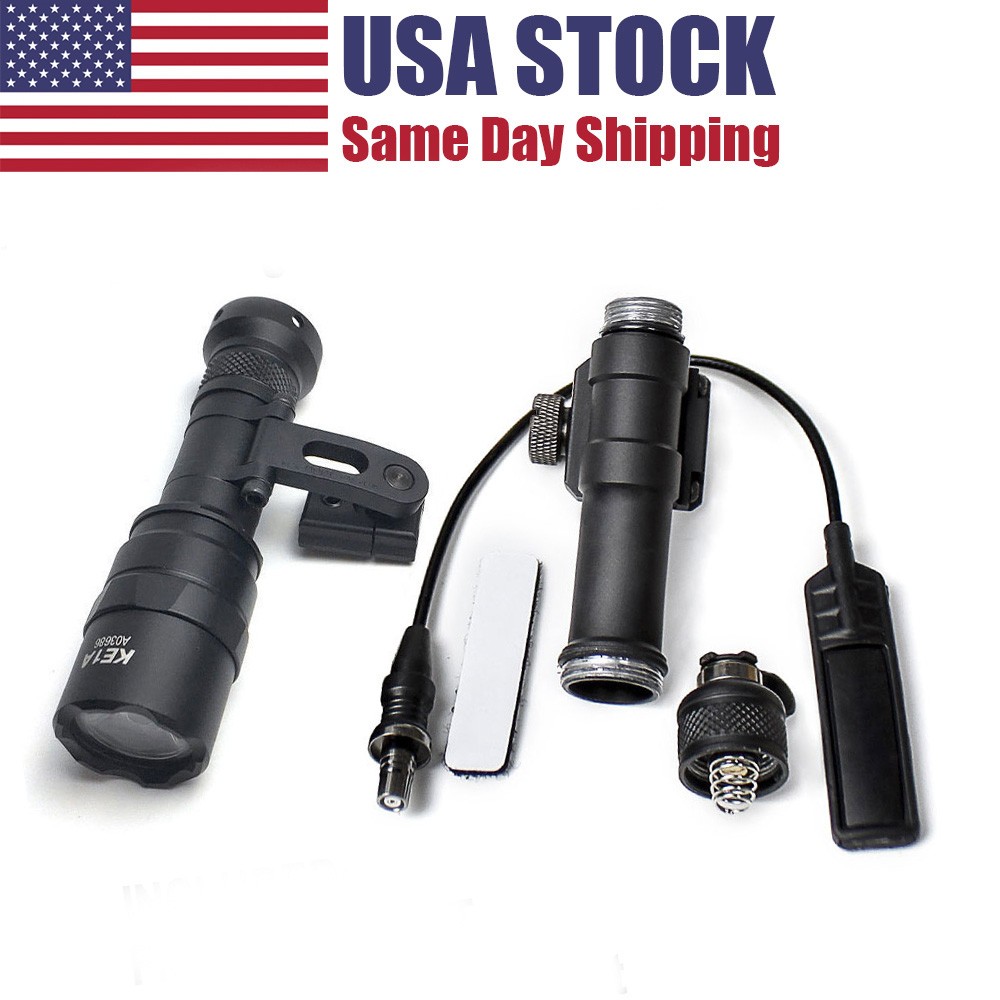 Tactical Weapon Light Set For M300C LED Flashlight with Switch + SS MA-X Bracket