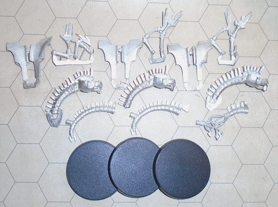 Warhammer 40k Necrons Wraiths (x3) Metal OOP