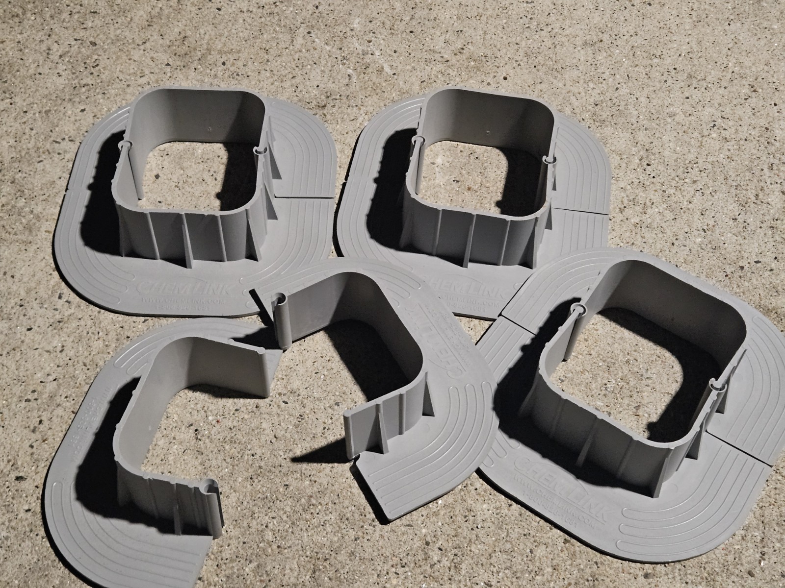 (10) Chemlink Rectangles Only F1363GR 4.5" x 3.5" E-Curb SOLAR Rectangle Forms