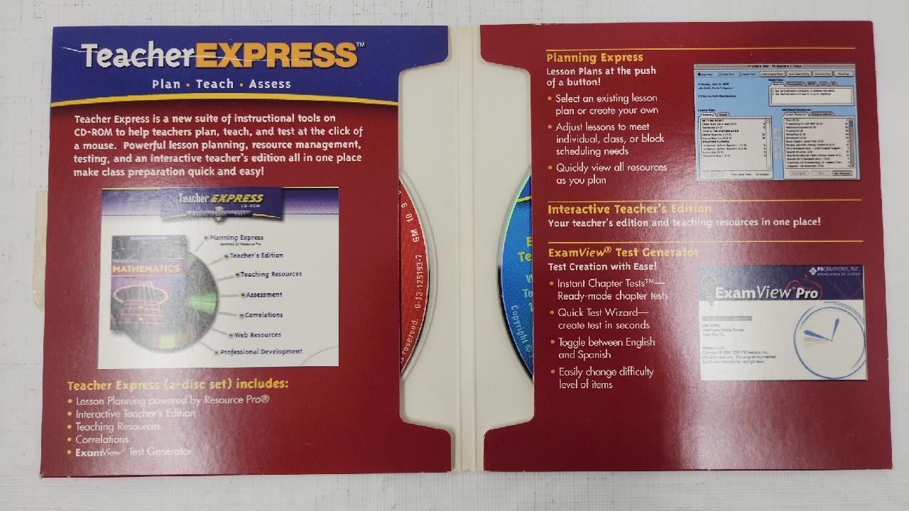 Prentice Hall Teacher Express Sampler Mathematics Course 3 CD-ROM
