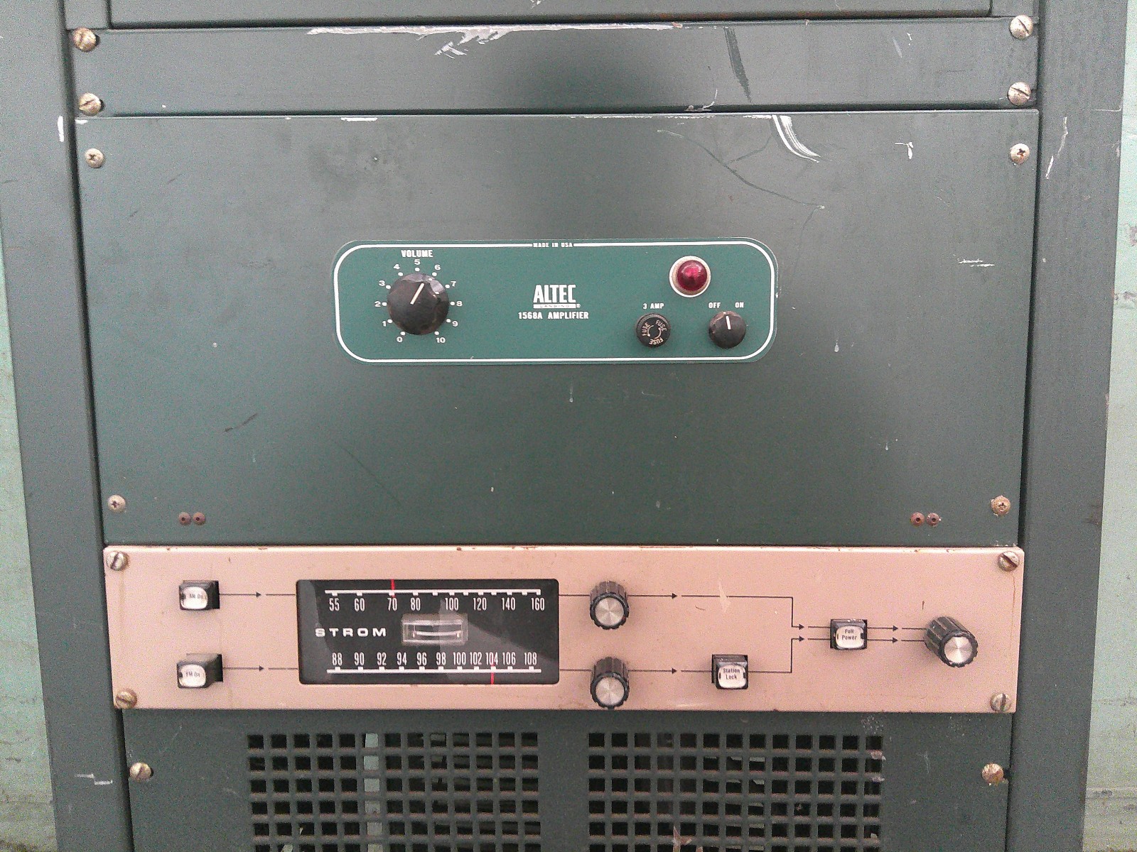 Altec Mixer and Amplifier Cabinet For Parts