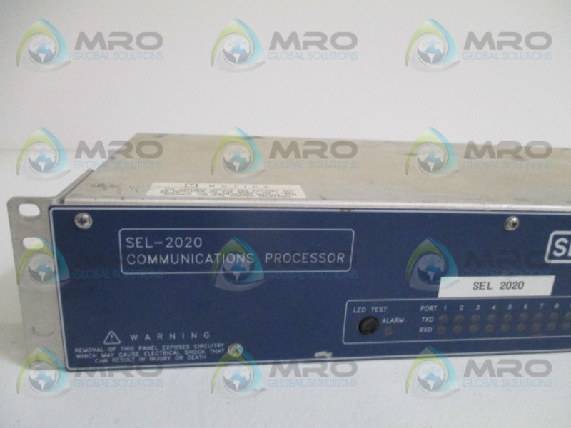 SEL SEL-2020 20203041 COMMUNICATIONS PROCESSOR MODULE UNMP