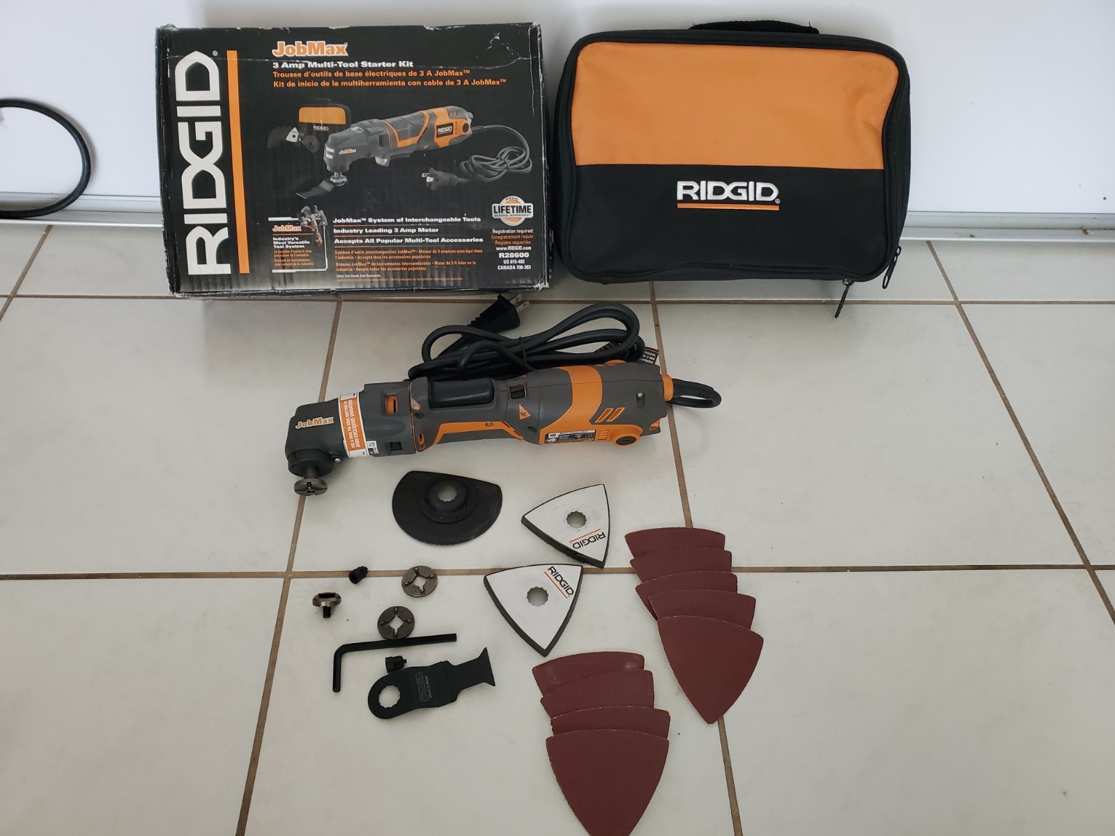 RIDGID JobMax R28600  3 Amp Multi-tool ~ Tested, works ~FREE SHIPPING!!