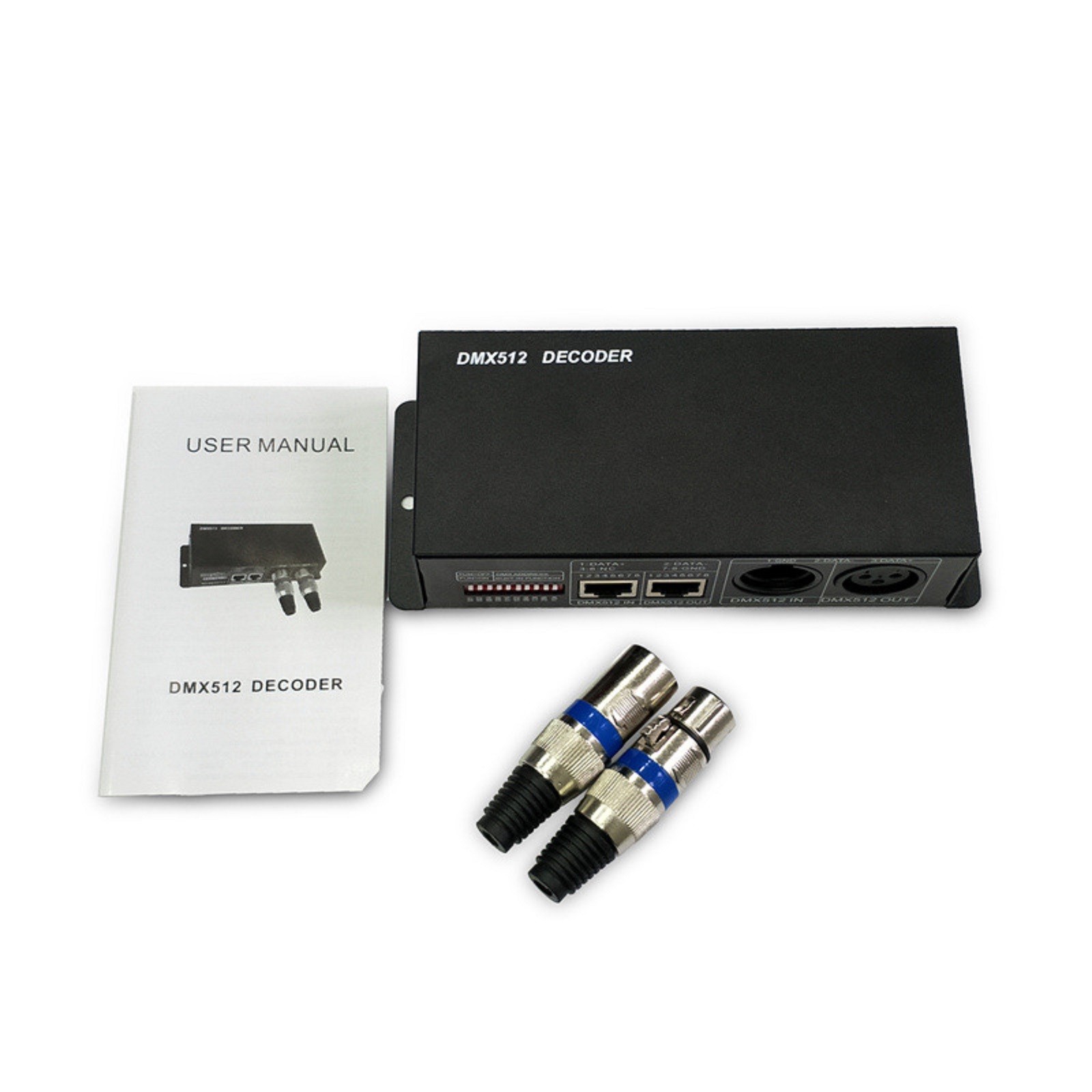 DC12V~24V LED RGBW DMX 512 Controller Decoder Dimmer 4 Channel 8A Stripe Light
