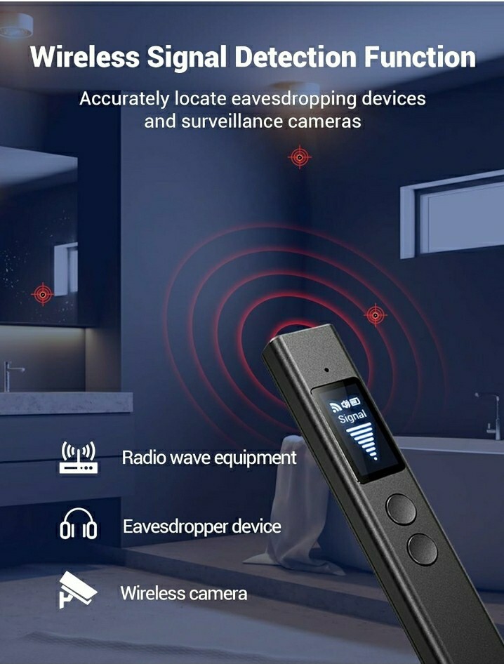 Hidden Camera Detector, Listening Devices, & Auto GPS Finder, Portable, Accurate