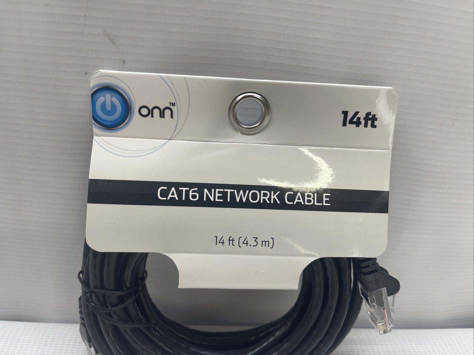 *ONN 14ft CAT6 ETHERNET NETWORK CABLE* NEW- Black