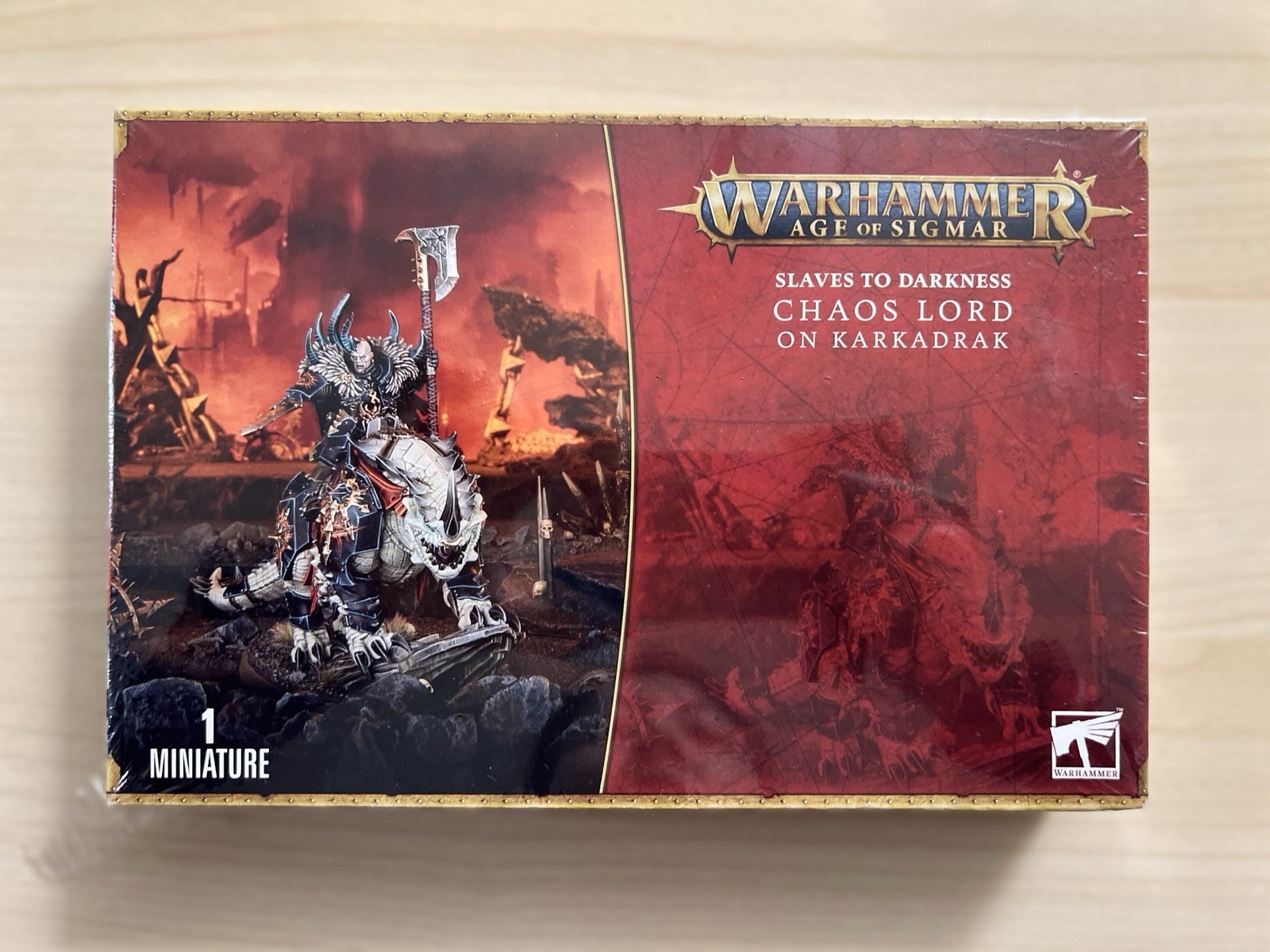Warhammer Age of Sigmar Slaves to Darkness Miniature Chaos Lord on Karkadrak