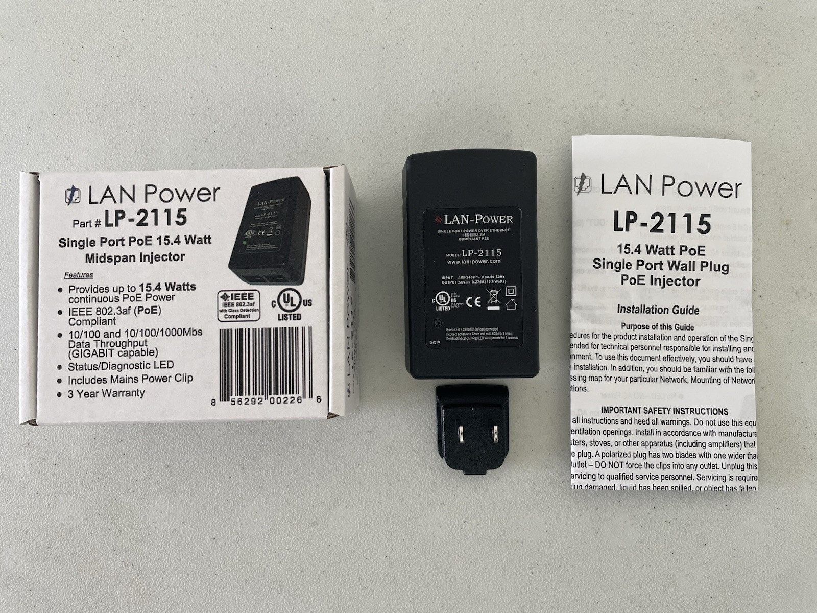 LP 2115   LAN Power LP 2115