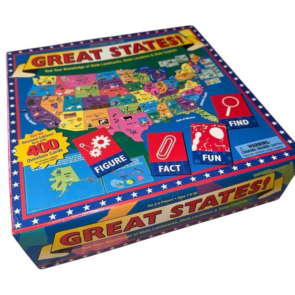 Great States board game Revised Edition complete set