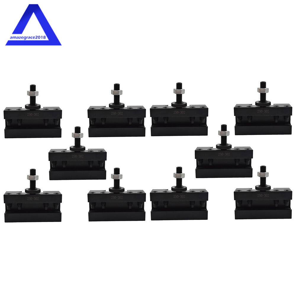 CXA #2 250-302 Quick Change Tool Post Boring Turning & Facing Holder Lathe 10Pcs