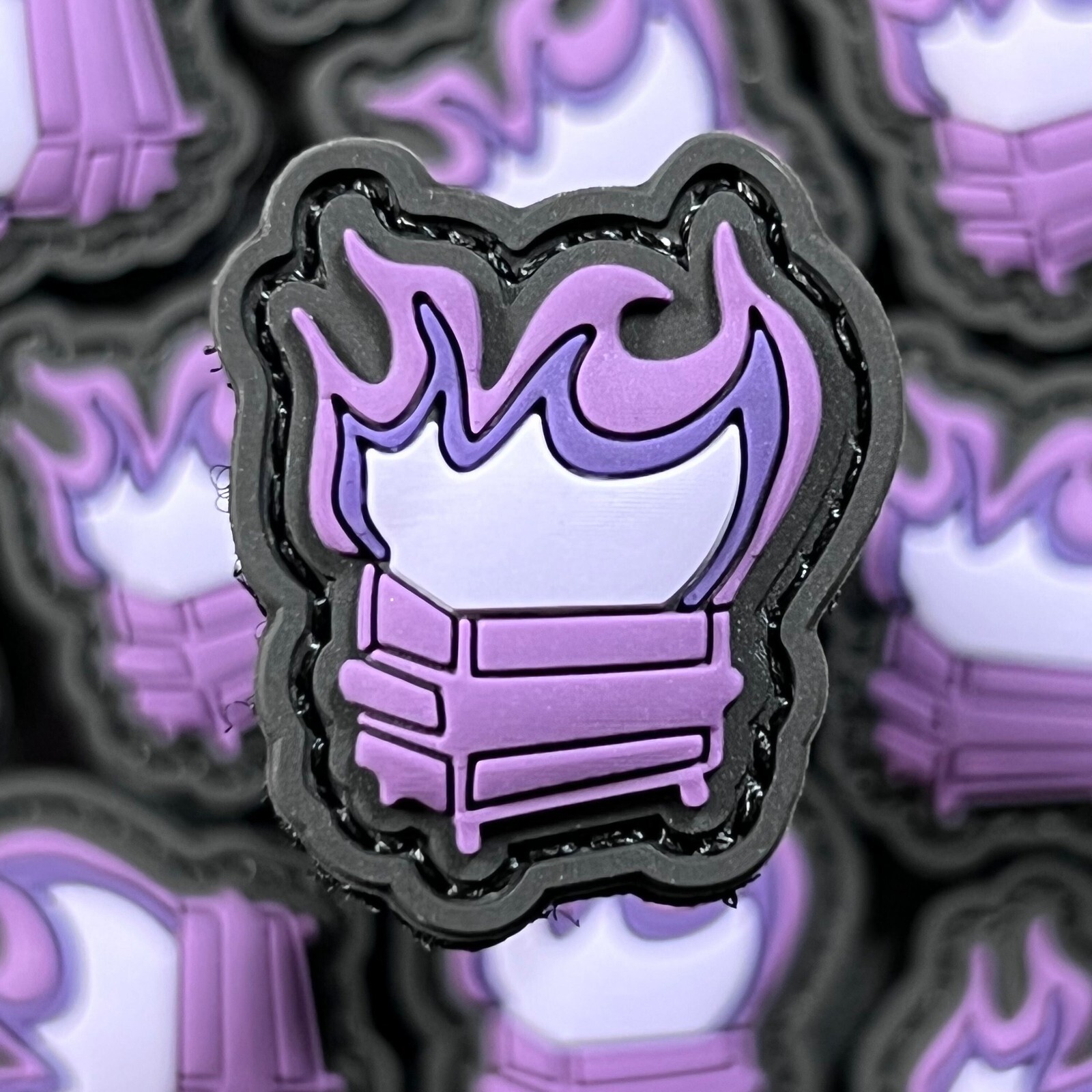 Mini Dumpster Fire Patch | 3D PVC l Navy