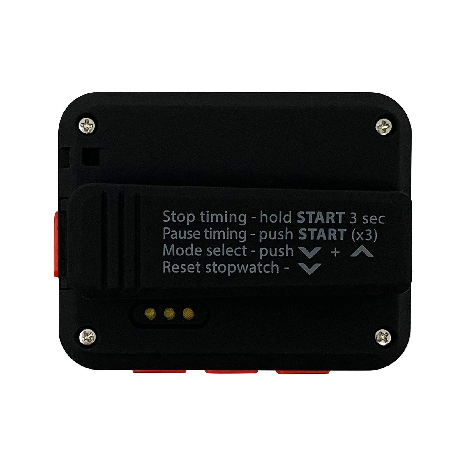 Gymboss Charge Interval Timer and Stopwatch Black / Red