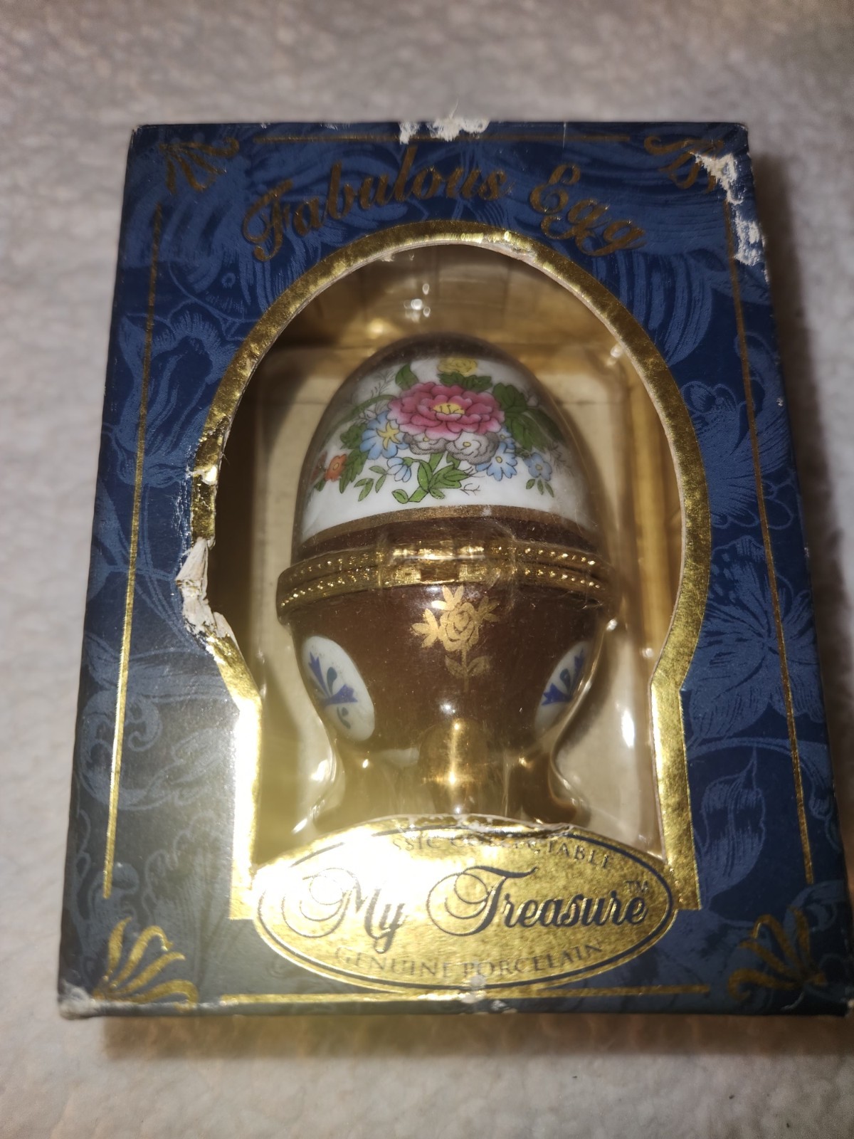 My Treasure Collectable Egg Tinket Box New