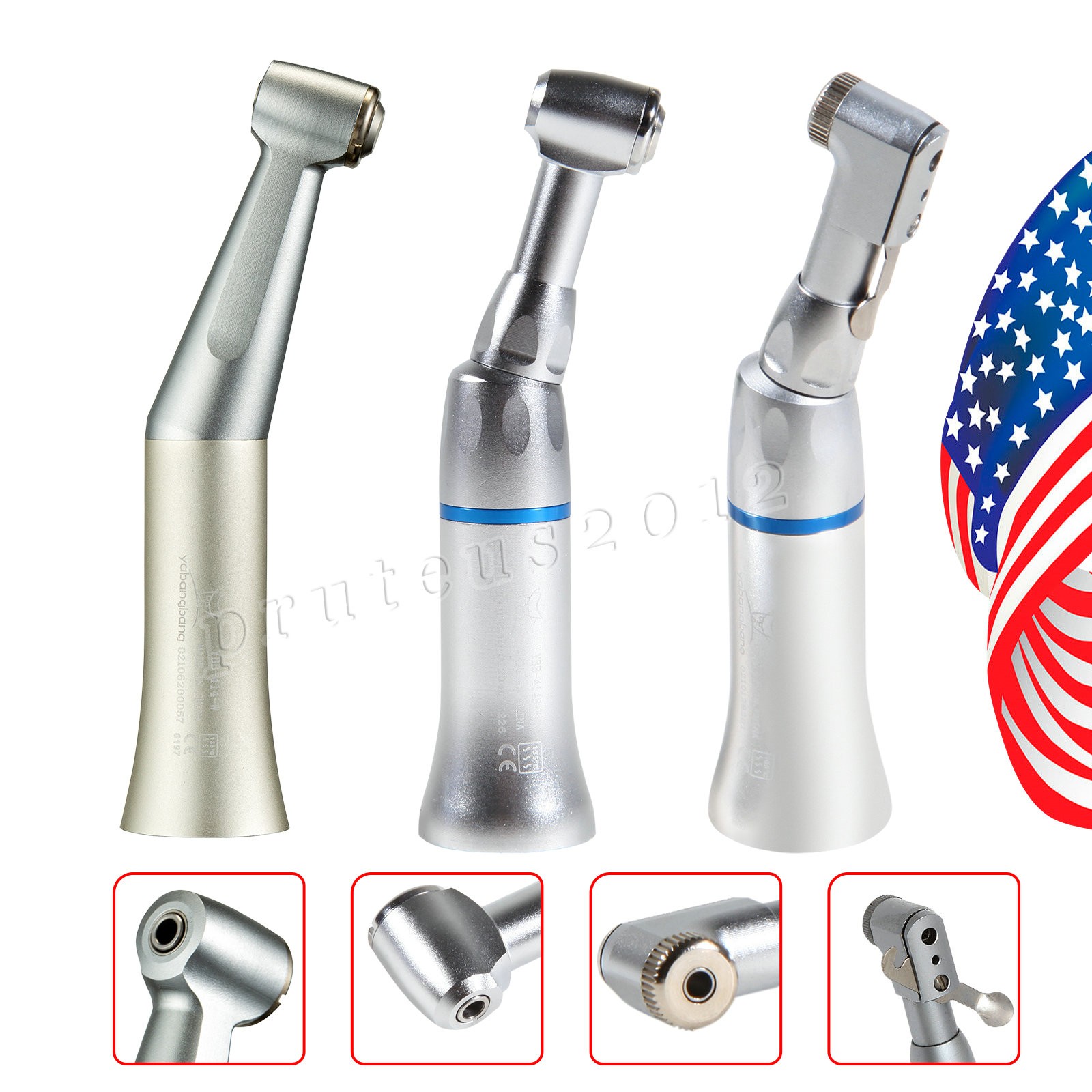 NSK Style Dental Slow Low Speed Contra Angle Handpiece Push / Latch Head E-type