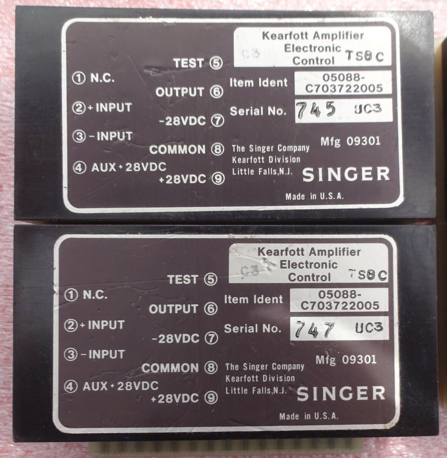 Kearfott-Singer Amplifier Electronic Control C703722005