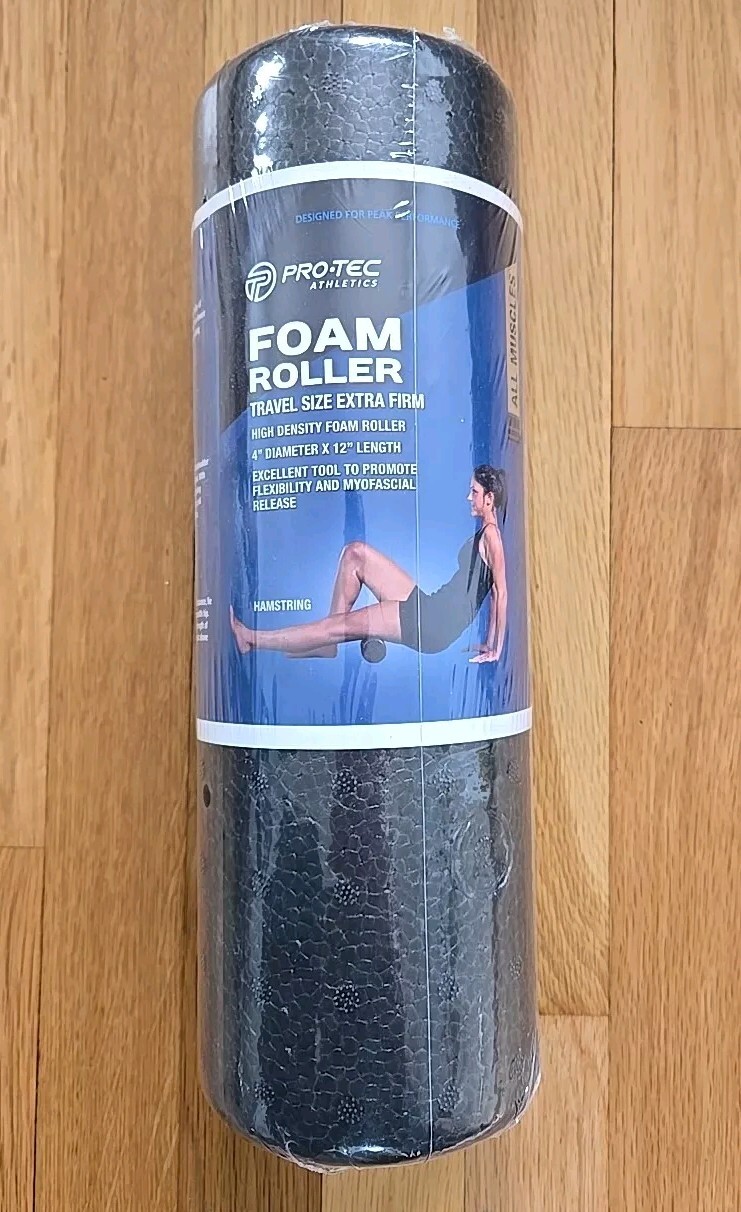 Pro-Tec Athletics High Density Foam Rollers, 4 by 12-Inch, Black