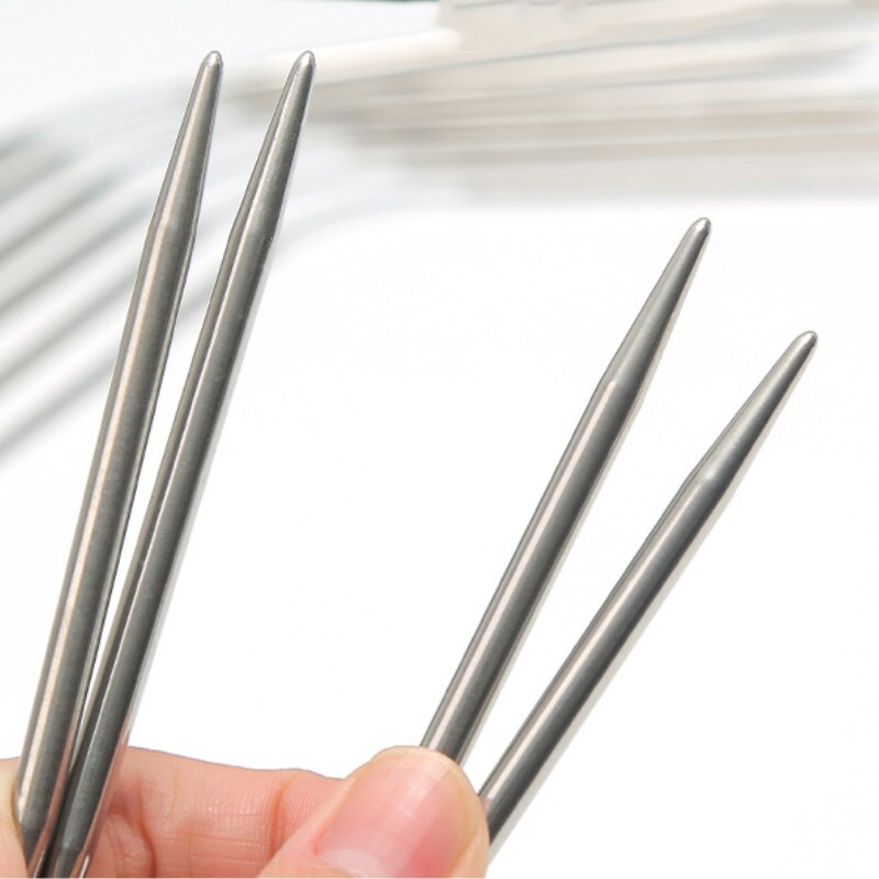 2 Pairs 2mm Mini Pointed Knitting Sweater Needle Set